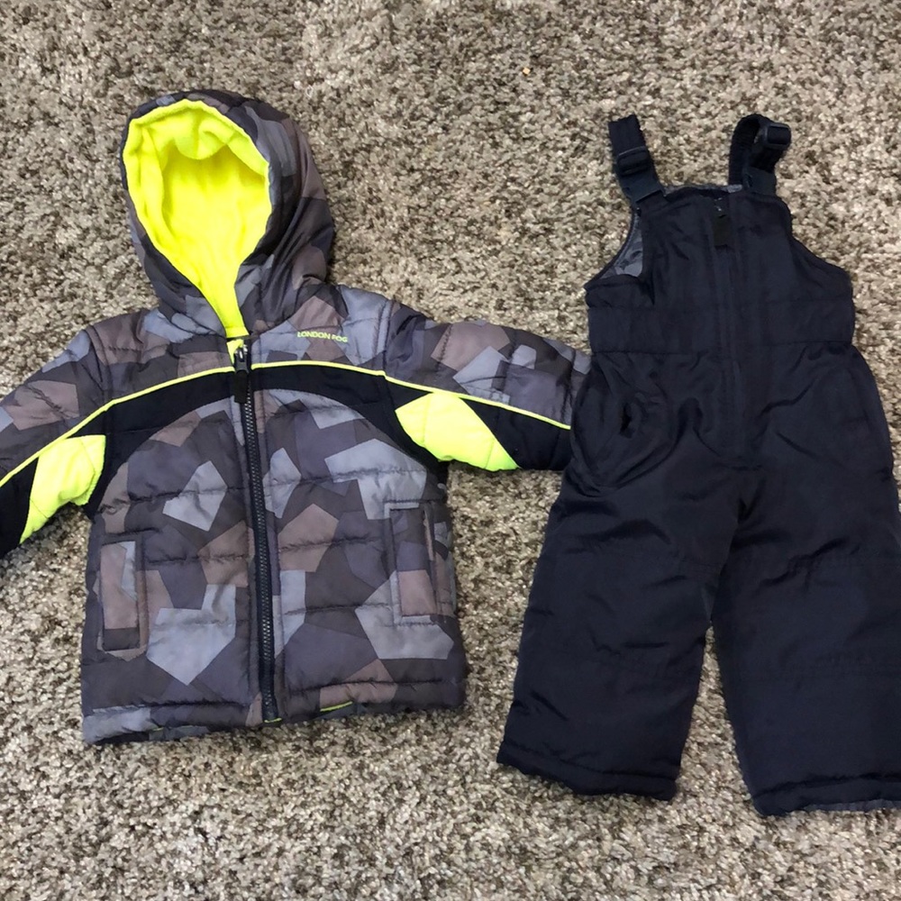 12M Snow Bibs and PufferJacket